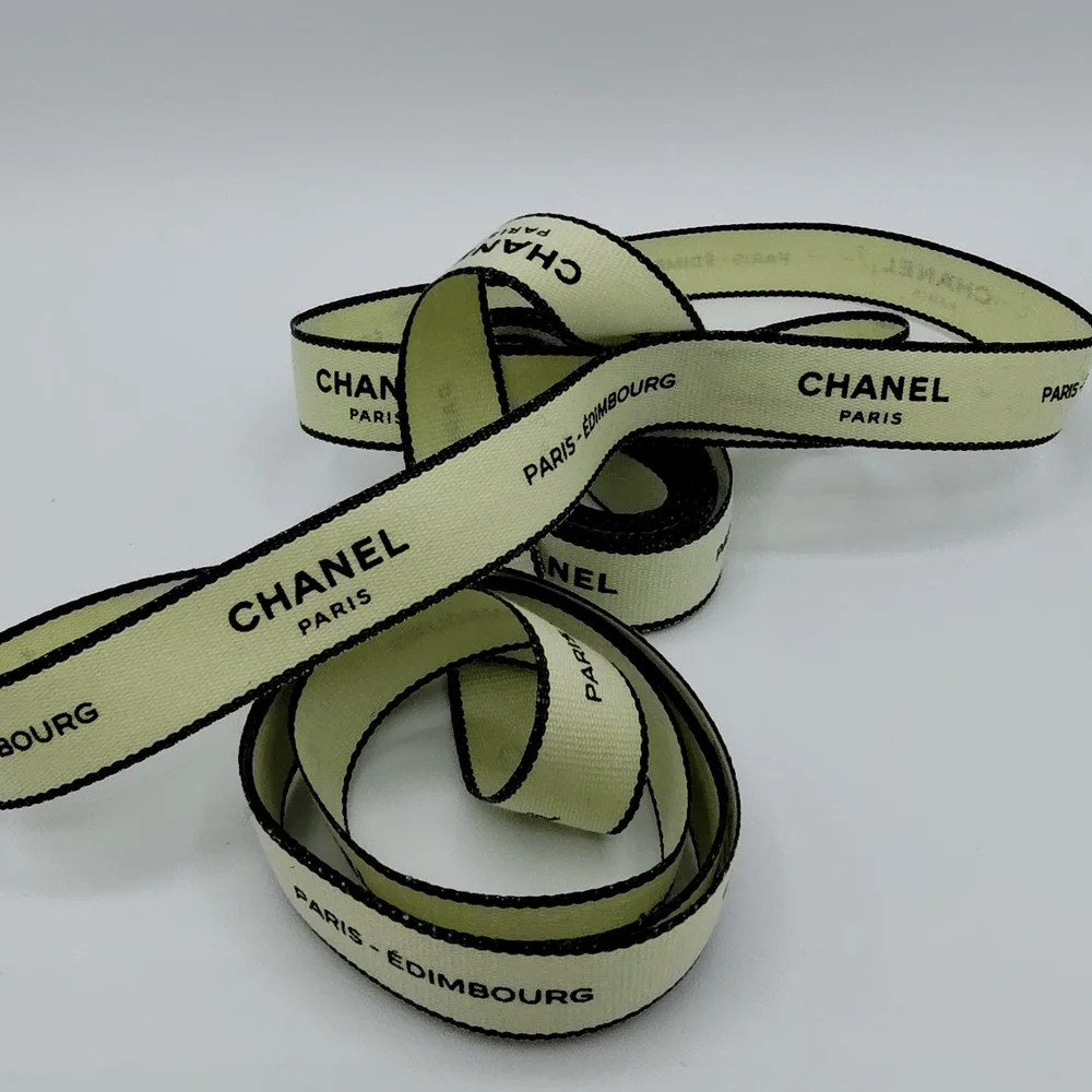 CHANEL Paris–Édimbourg Ribbon Authentic Runway Packaging Trim Four (4) Yards